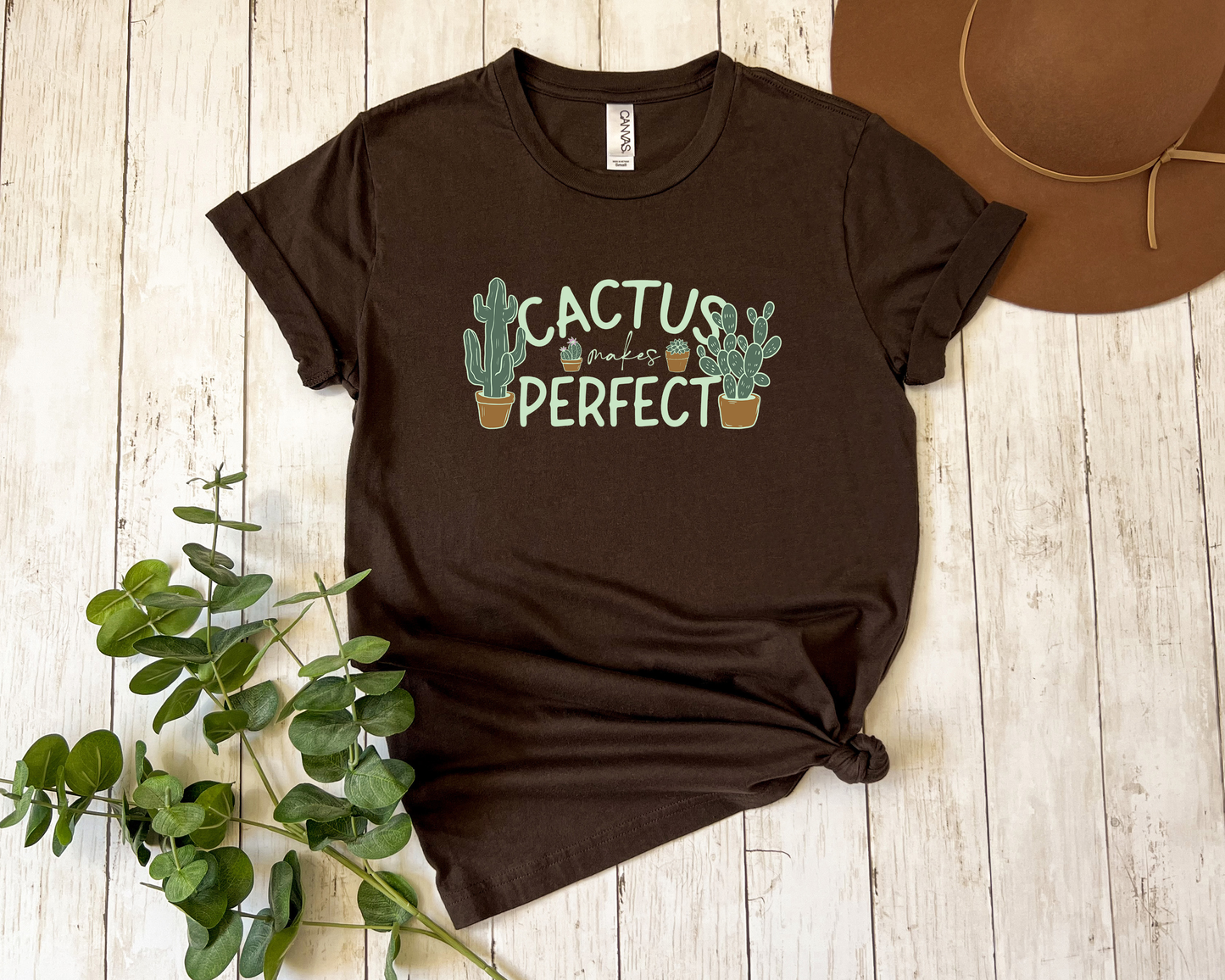 Cactus Makes Perfect T-Shirt, Plant Lover Tee