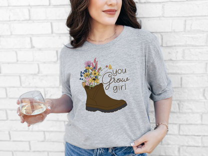 You Grow Girl T-Shirt, Plant Lover Tee