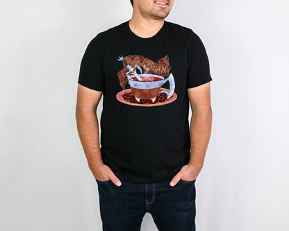 D&D Barbarian Class T-shirt, DnTea Barbarian, Tea Cup Dungeons and Dragons Inspired Tee