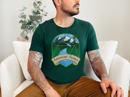 Adventure Awaits D20, Dnd T-shirt, Dungeons and Dragons Inspired Tee