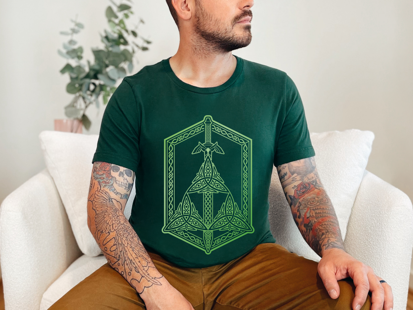 Celtic Knot Triforce Legend of Zelda Inspired T-Shirt