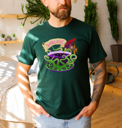 DnD Warlock Class T-shirt, DnTea Warlock, Tea Cup Dungeons and Dragons Inspired Tee