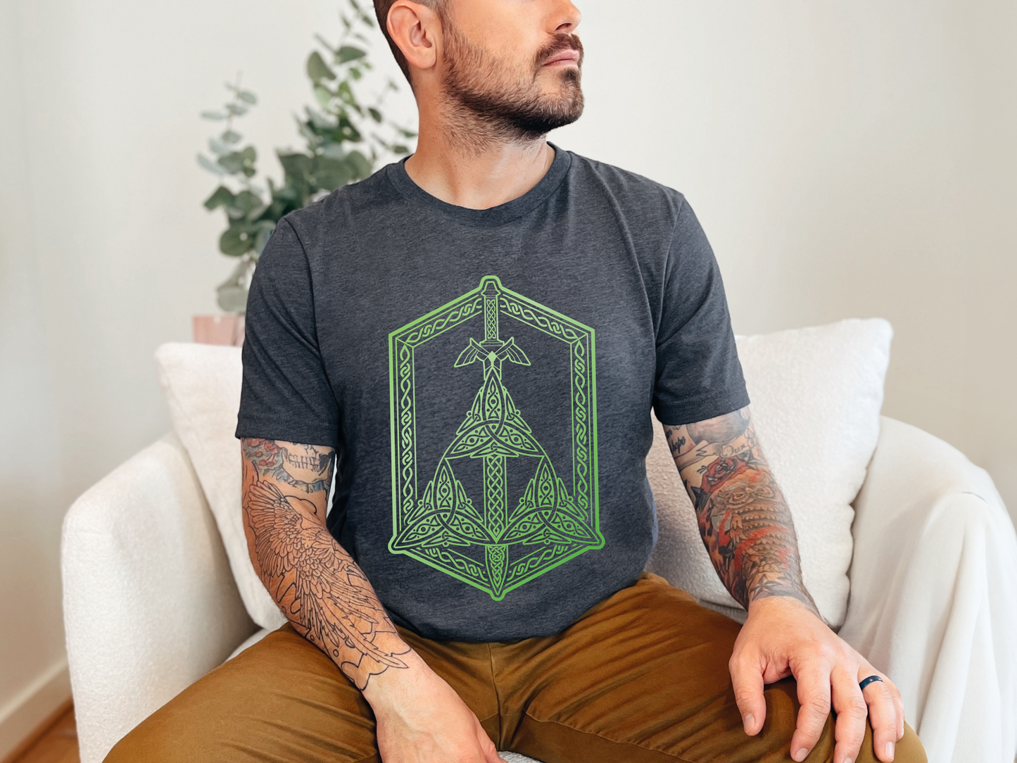 Celtic Knot Triforce Legend of Zelda Inspired T-Shirt