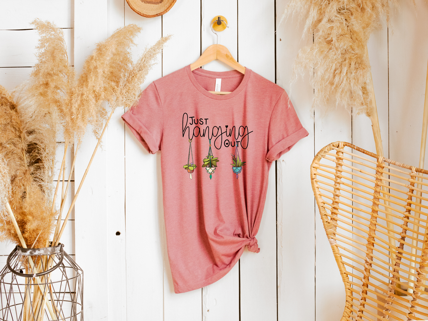 Just Hanging Out Plant T-Shirt, Plant Lover Tee