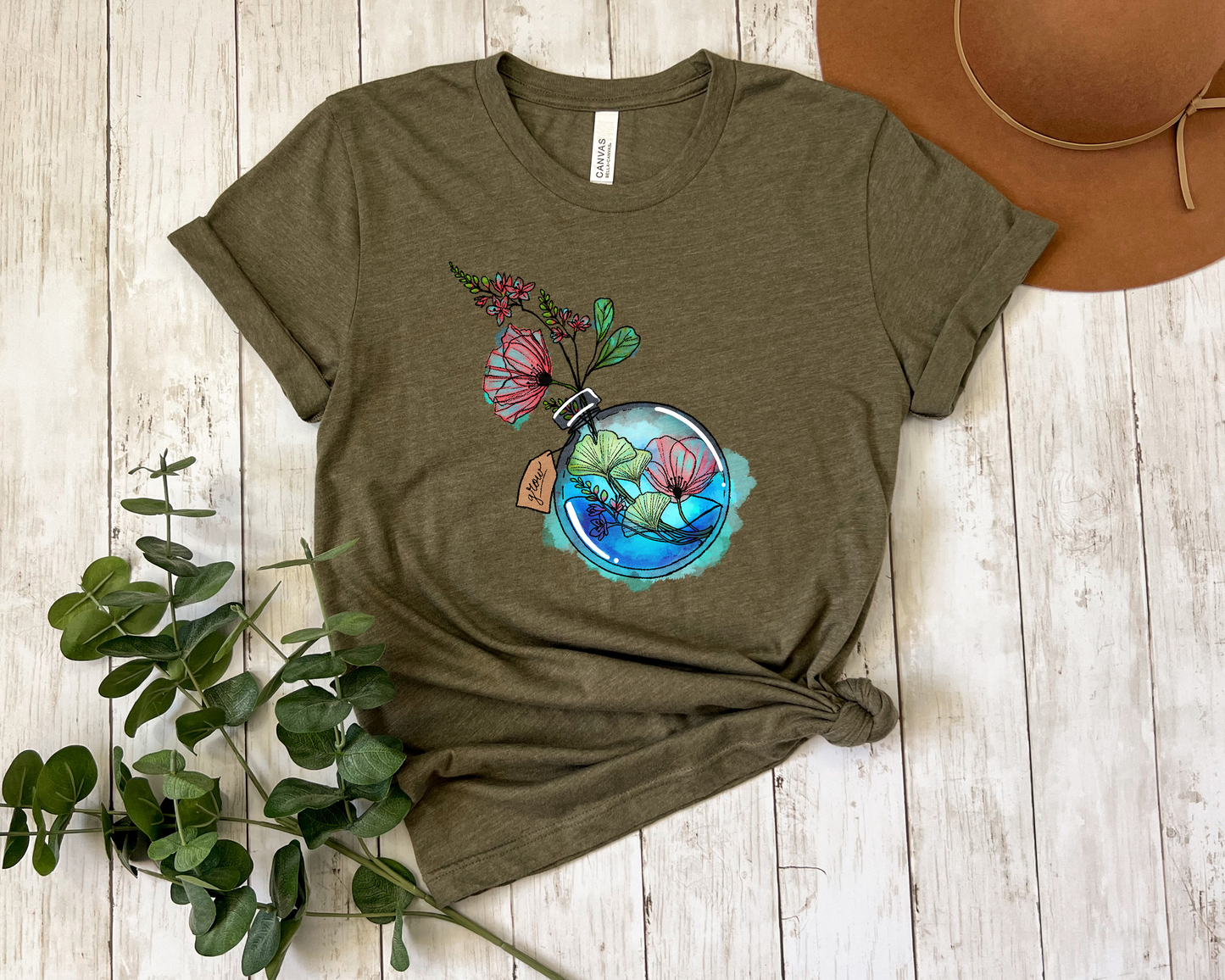 Grow Potion Botanical T-Shirt, Floral Shirt