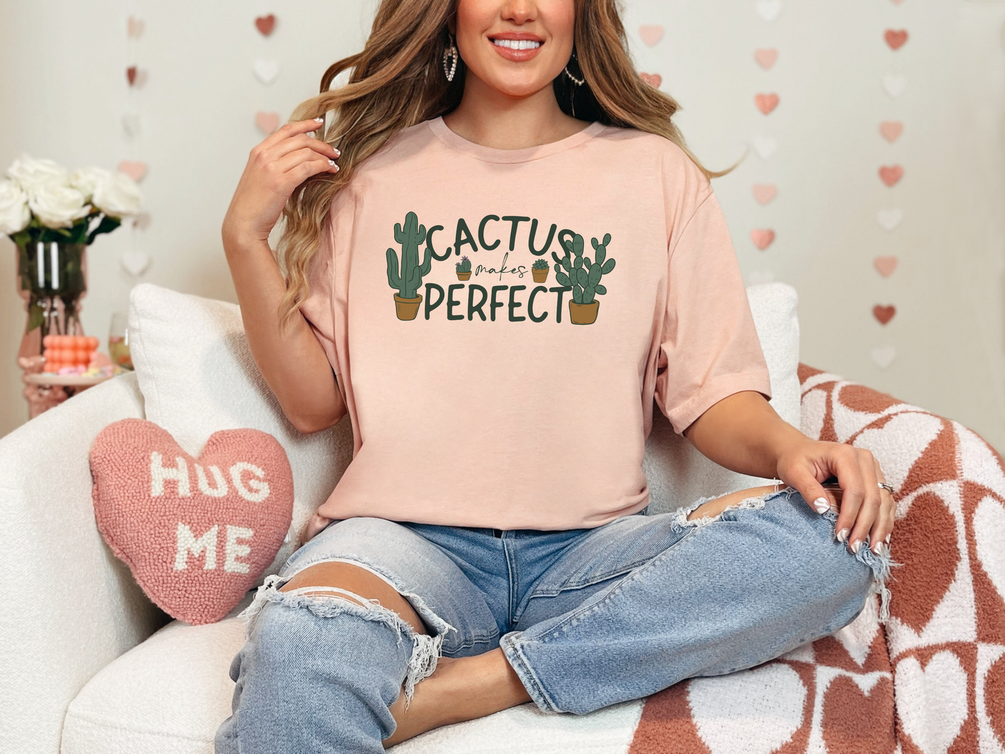 Cactus Makes Perfect T-Shirt, Plant Lover Tee