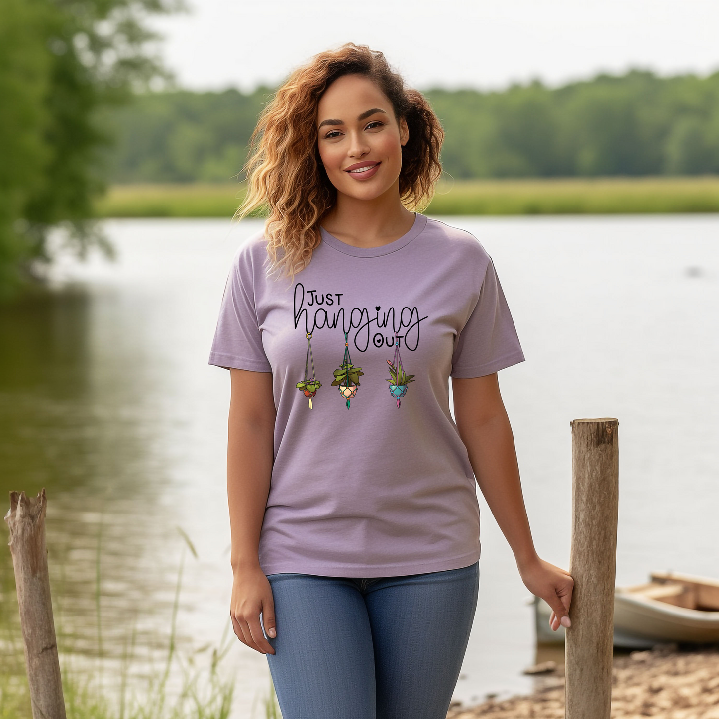 Just Hanging Out Plant T-Shirt, Plant Lover Tee