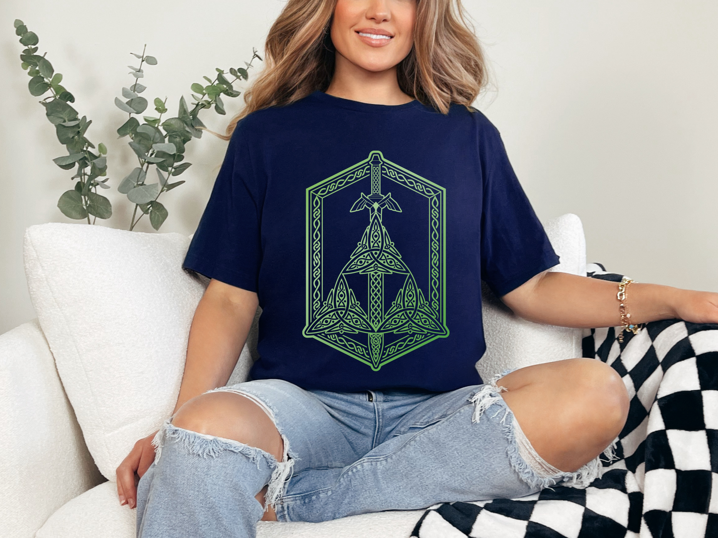 Celtic Knot Triforce Legend of Zelda Inspired T-Shirt