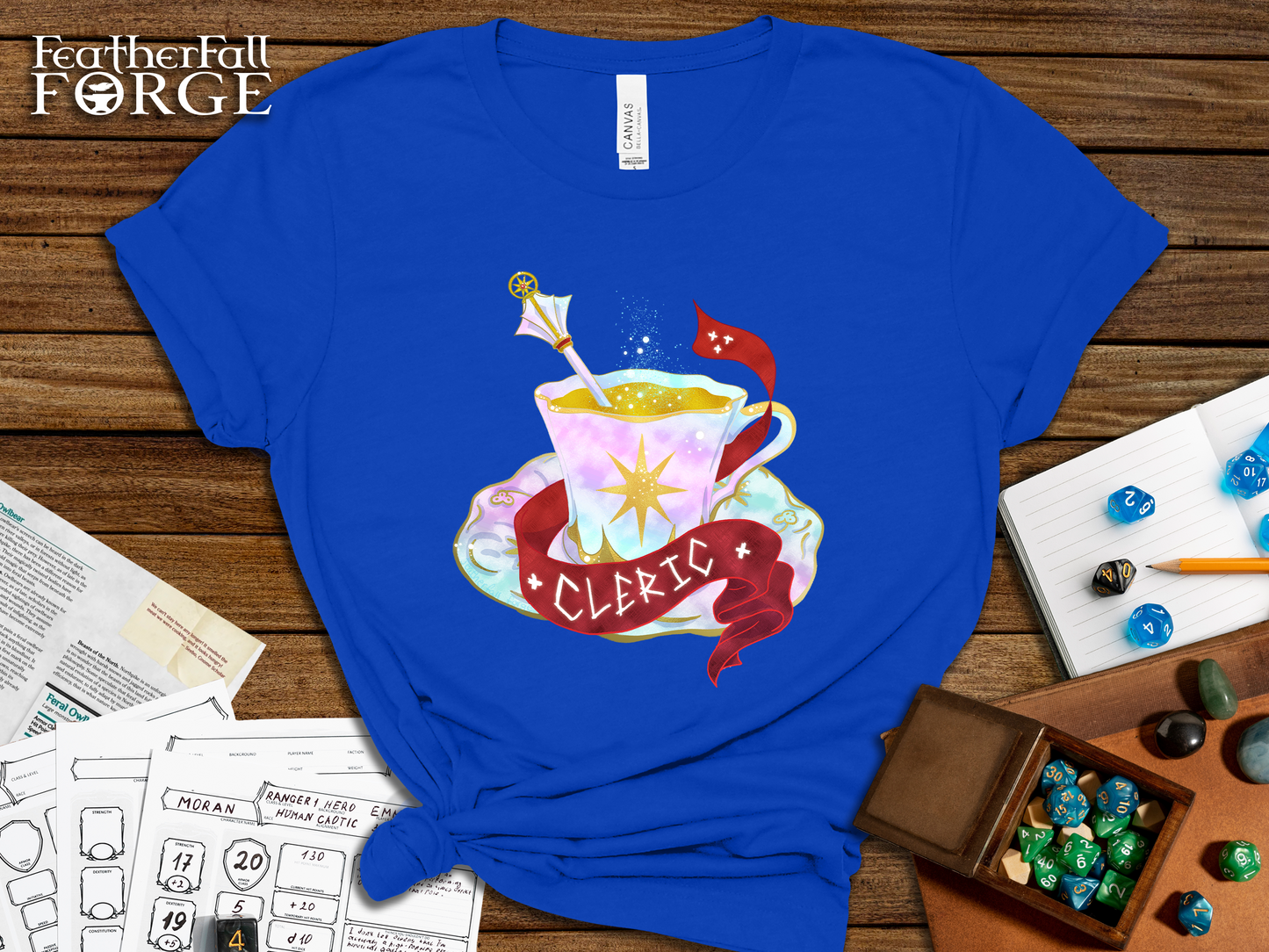 DnTea Cleric, D&D Cleric Class T-shirt,