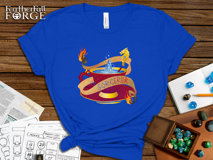 DnTea Sorcerer, D&D Sorcerer Class T-shirt,